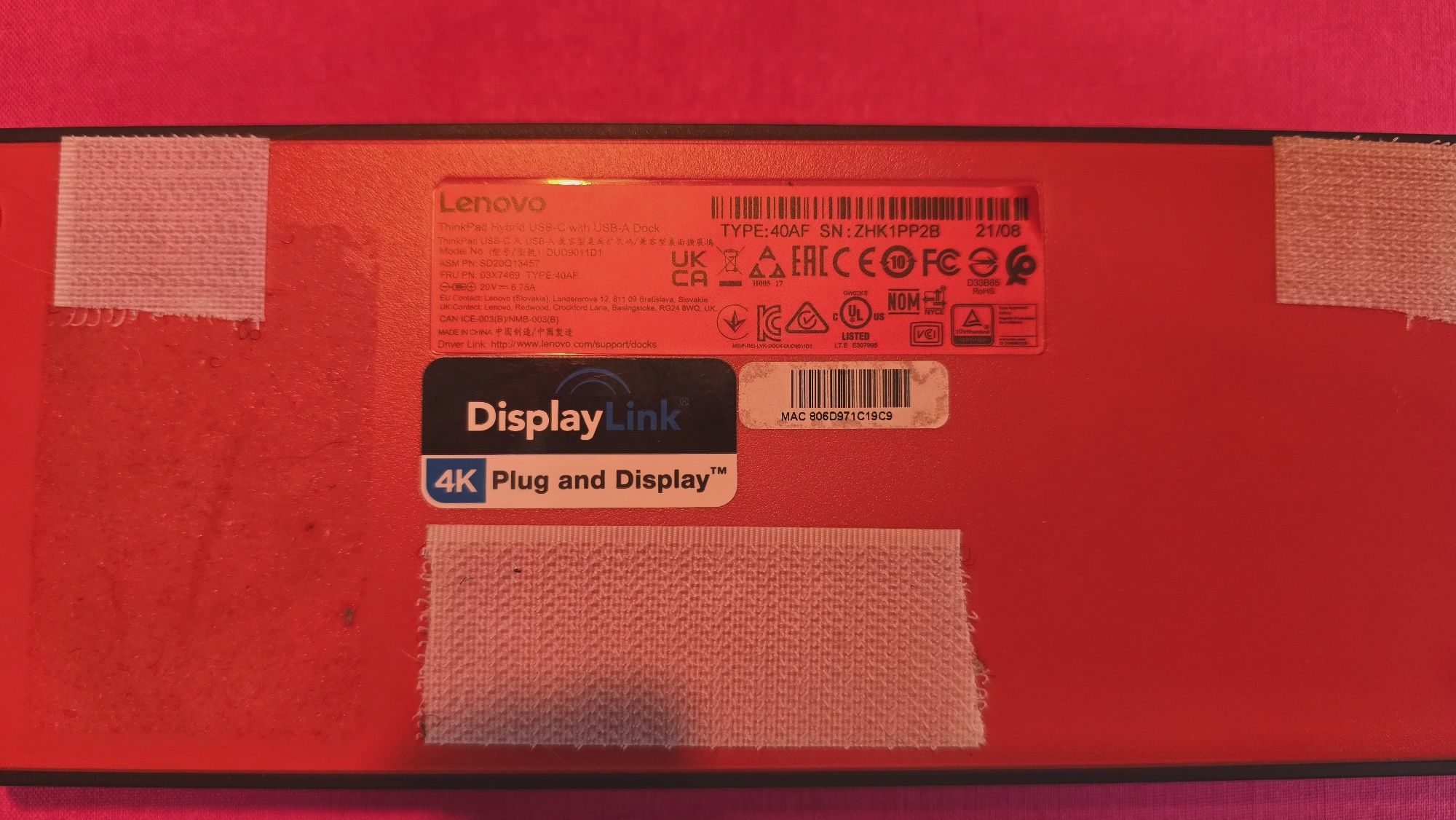 Stacja dokująca ThinkPad, 2 monitory dla Windows, Linux i Macbook