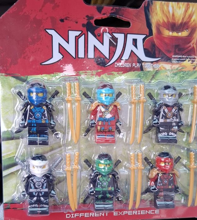 Figurki Ninja, 6sztuk do klocków lego, super zestaw