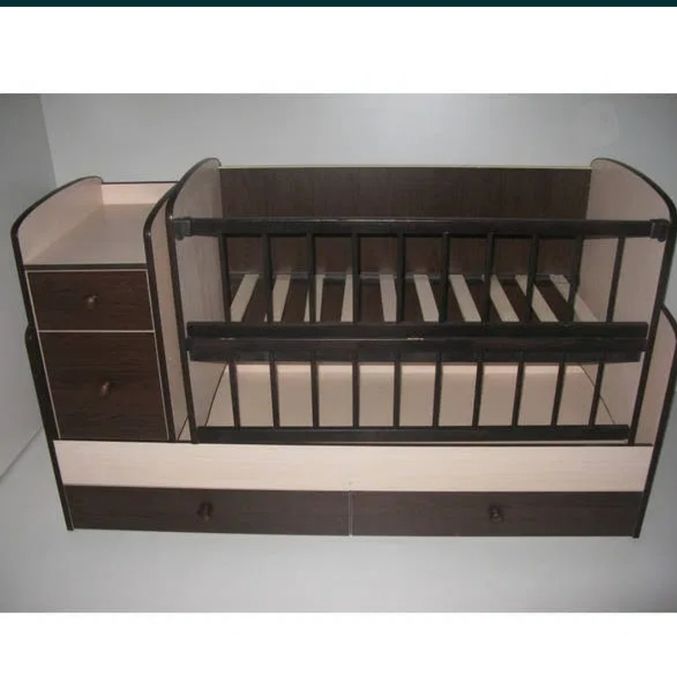 Детская кровать трансформер с маятником 3 в 1