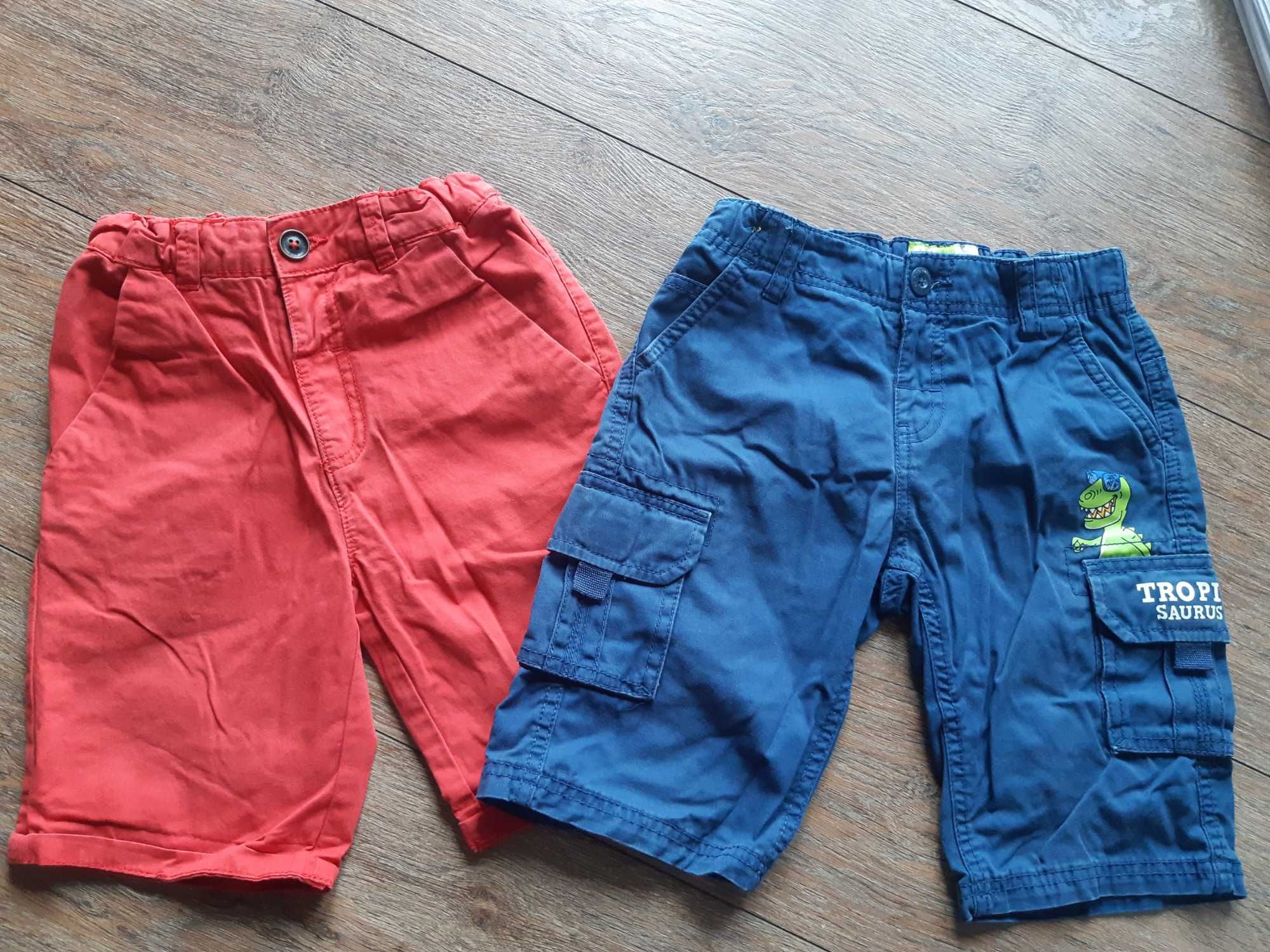 spodenki szorty jeans c&a reserved czerwone granatowe roz. 128