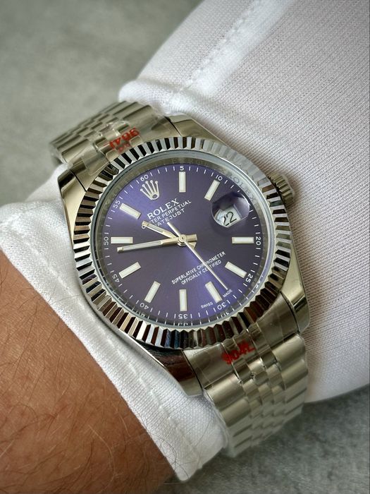 Годинник Rolex Datejust 41 blue. Часы Ролекс Дейтджаст синий