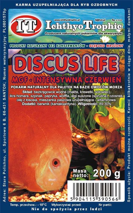 DiscusLife Mix owoce morza - 500g karma mrożona