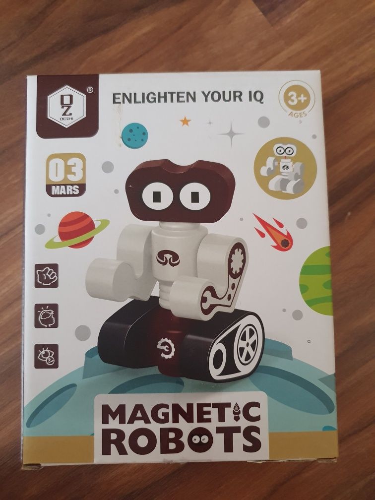 Magnetyczne klocki robot 3+