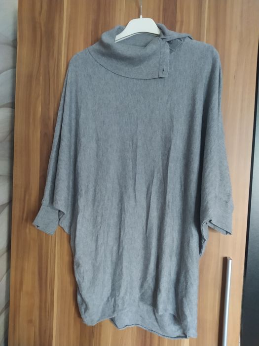 Sweter typu nietoperz z krótkim rękawem golf Phase Eight z wełną