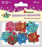 Drewniane guziki Prezenty 15szt. Titanum