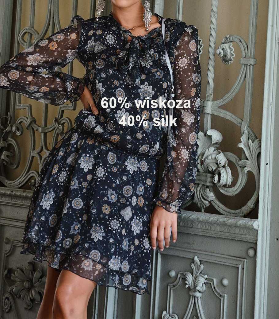 Sukienka jedwabna jedwab silk