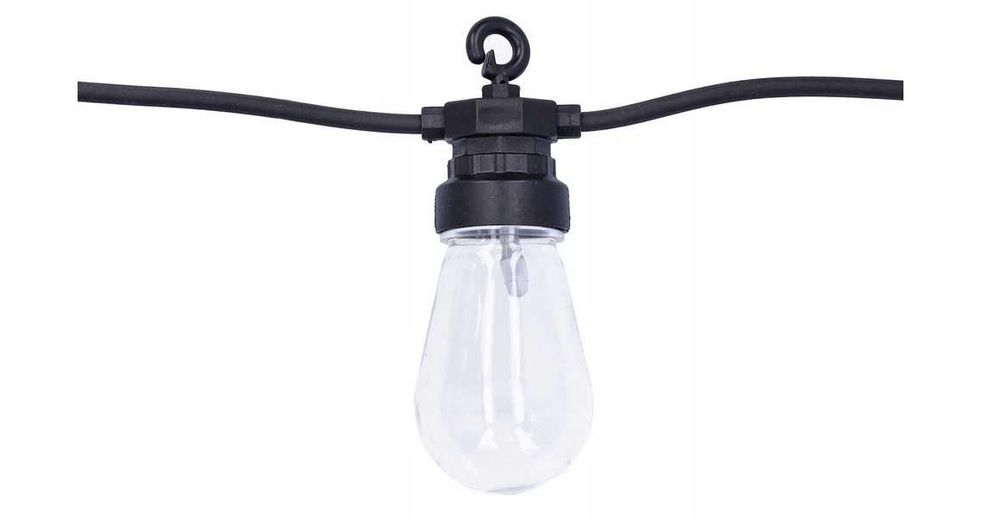 NOWE lampki ogrodowe GIRLANDA zewnętrzne tarasowe 20 żarówek LED 12.5M