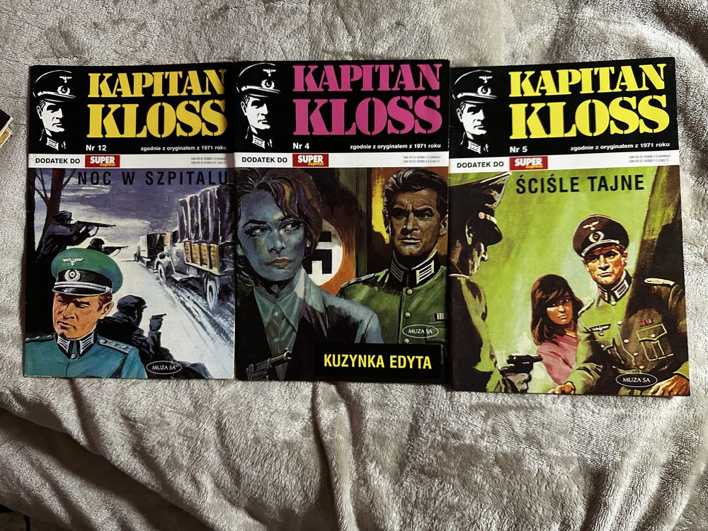 Komiksy Kapitan Kloss - 11 zeszytów - wydanie z 2007 roku