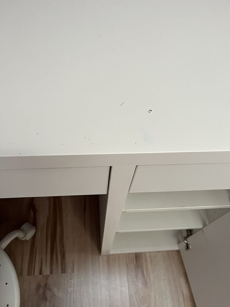 Biurko Micke i krzesło Vimund IKEA