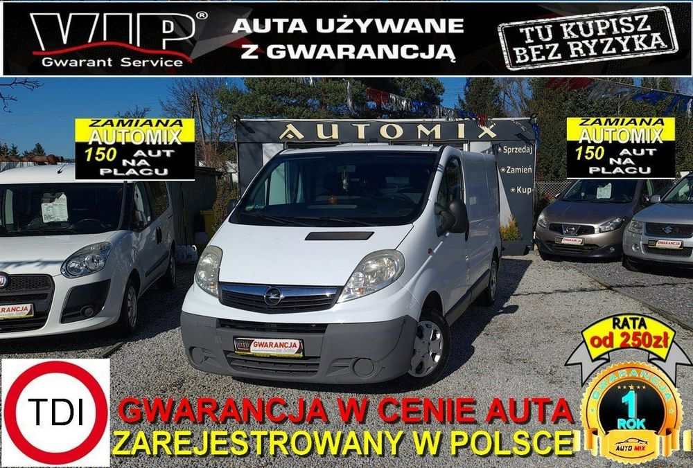 Opel Vivaro  Nowy sprzęgło * 214 Tys Przebieg * 2.0 D * Gwarancja *Automi-x.pl