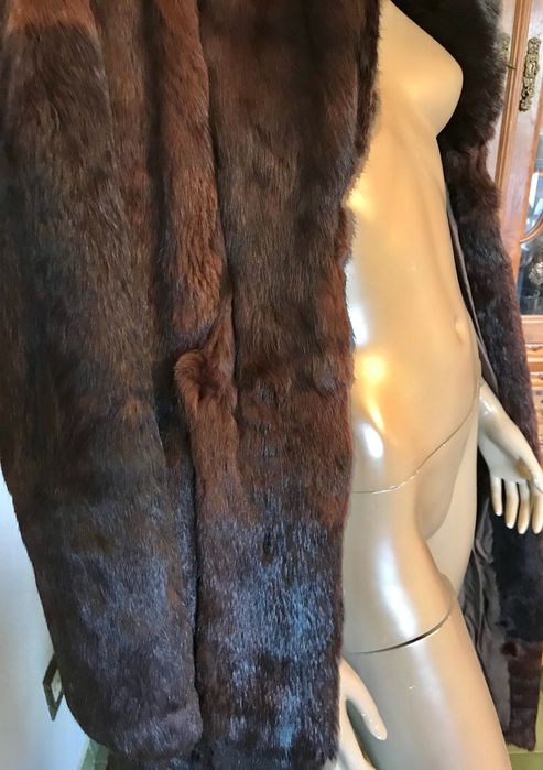 Casaco peles elegante