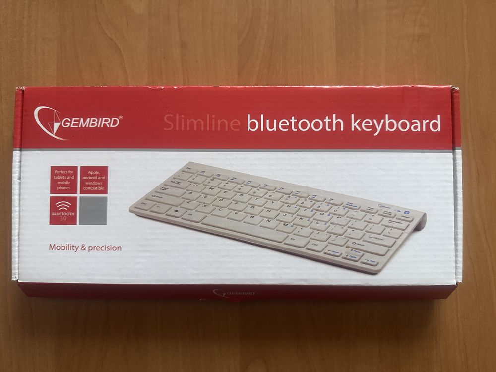 Klawiatura bluetooth gembird biała