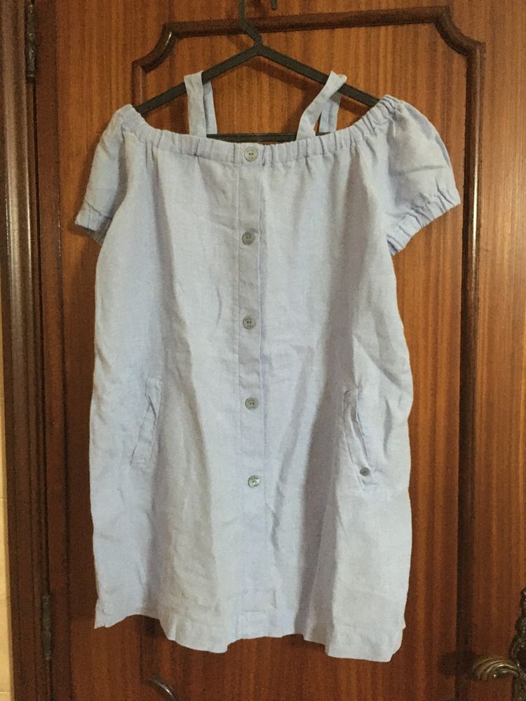 Vestido em linho Massimo Dutti 9/10 anos