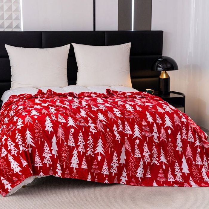 Koc Świąteczny 160x200 narzuta na łóżko kanapę sofę Mikrofibra Donato