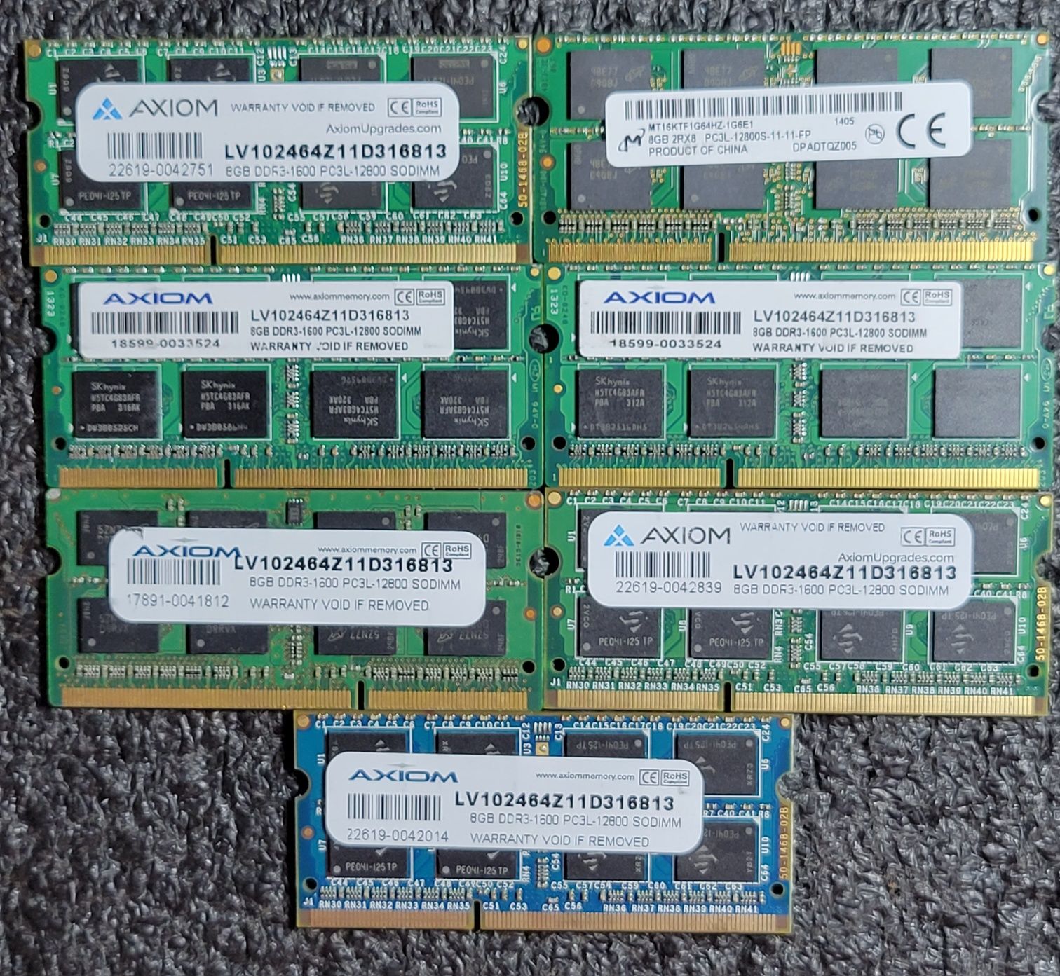 ДДР3 8Гб пам'ять для ноутбука 1600Мгц DDR3 8Gb 1.35В/1.5В PC3L-12800s