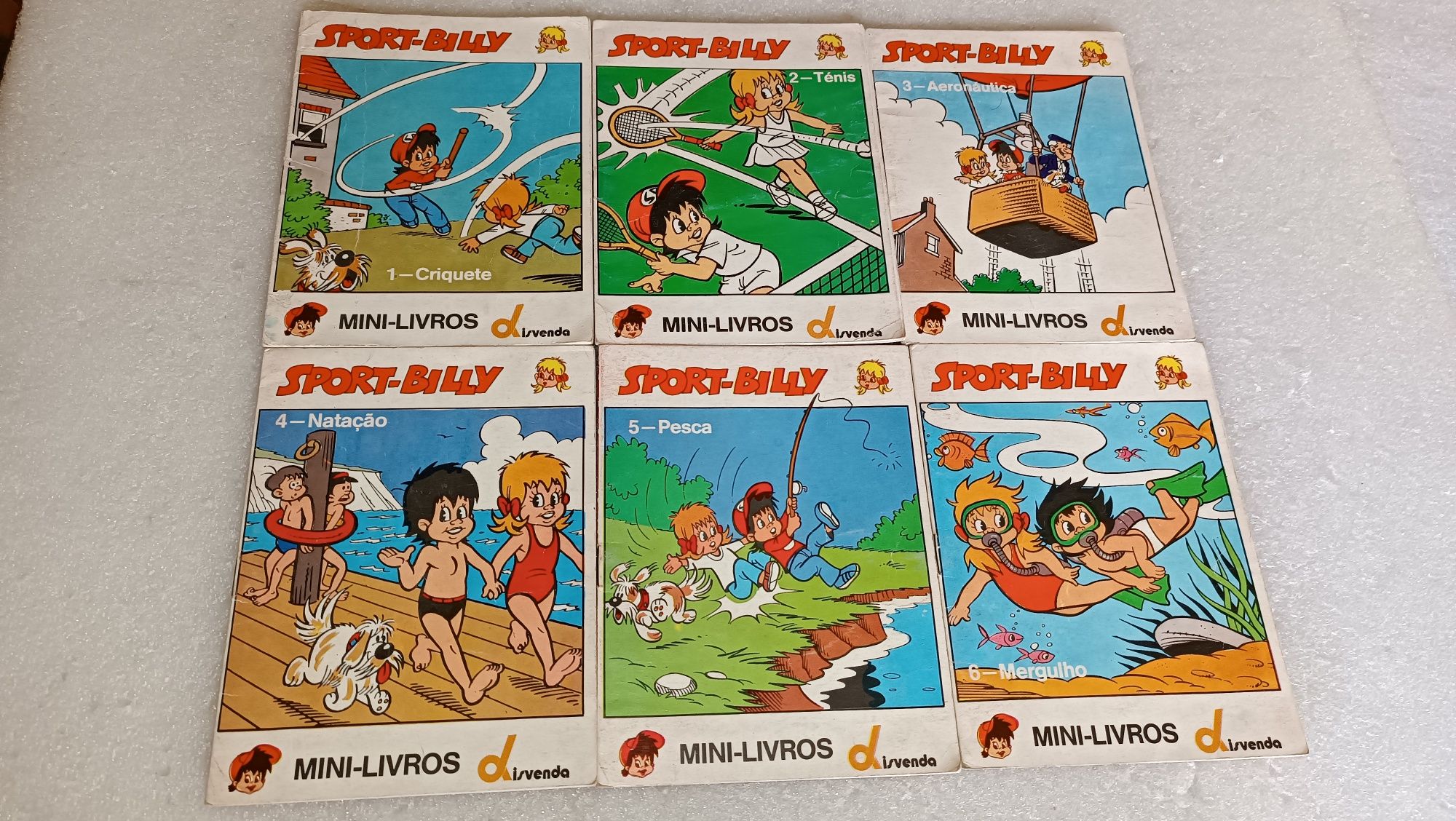 Rara e antiga coleção de mini livros do Sport Billy - completa