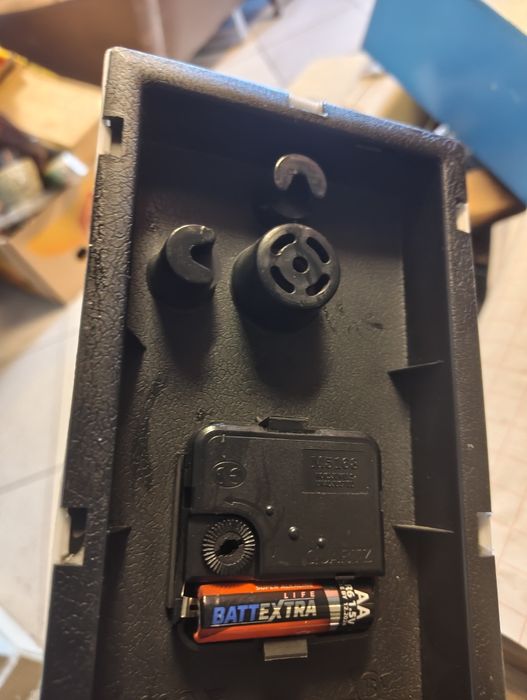 Zegar,stacja meteo biała.