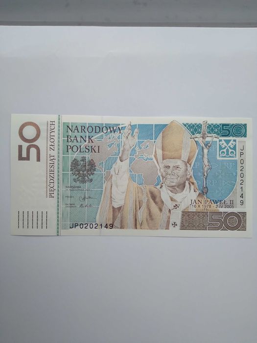 50 złotych papież, banknot kolekcjonerski