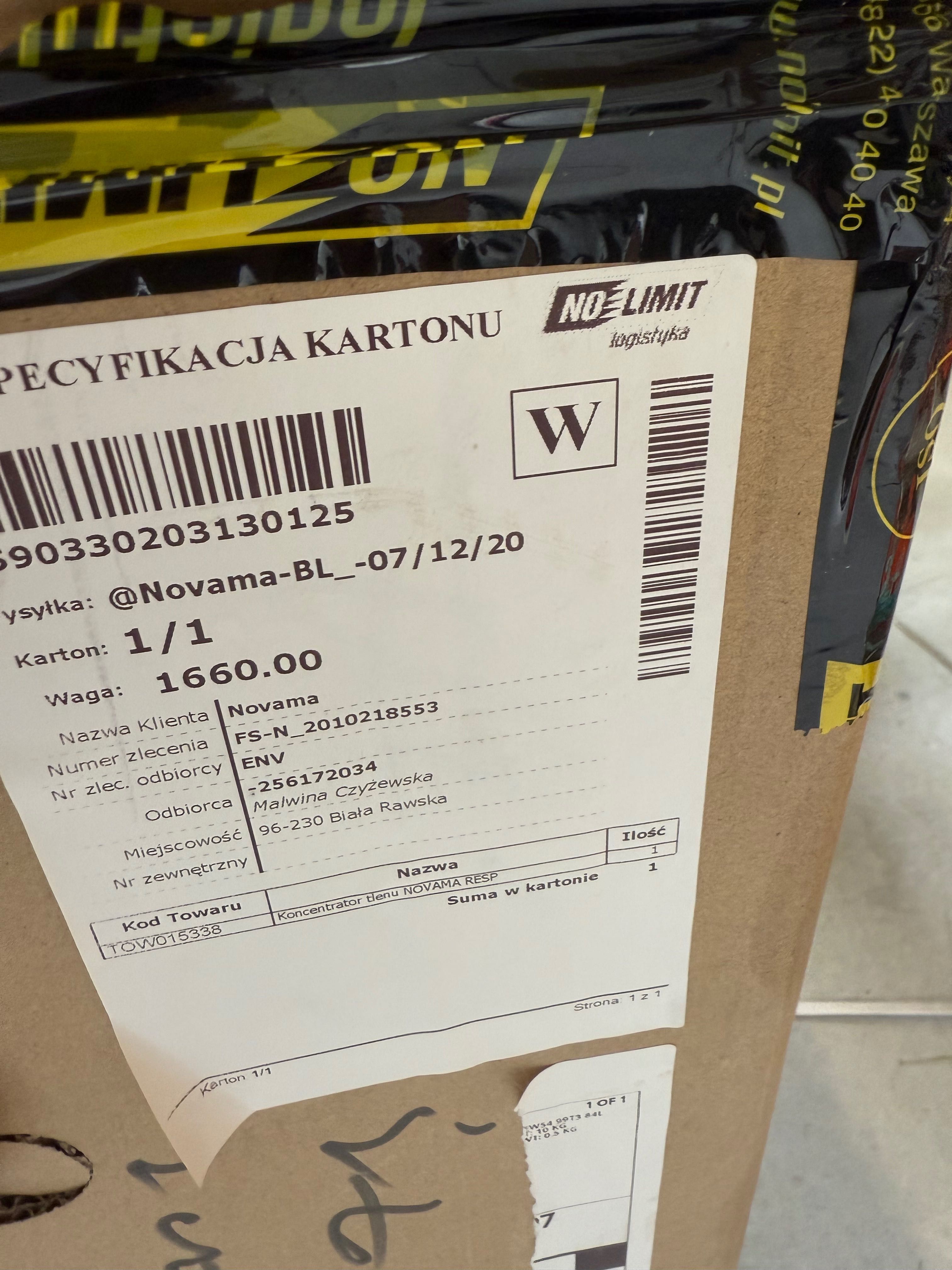 Koncentrator tlenu Novama Respire Flow