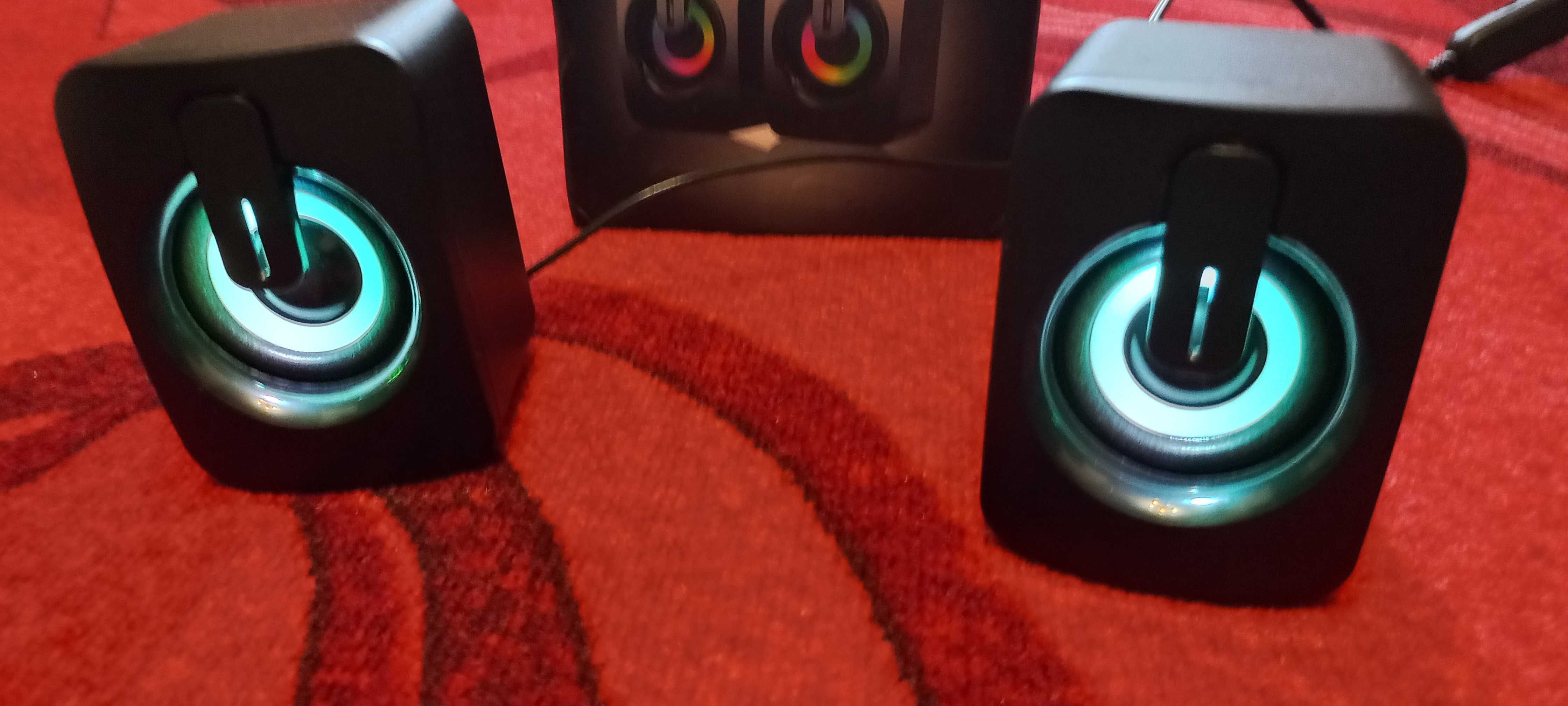 USB колонки с RGB подсветкой