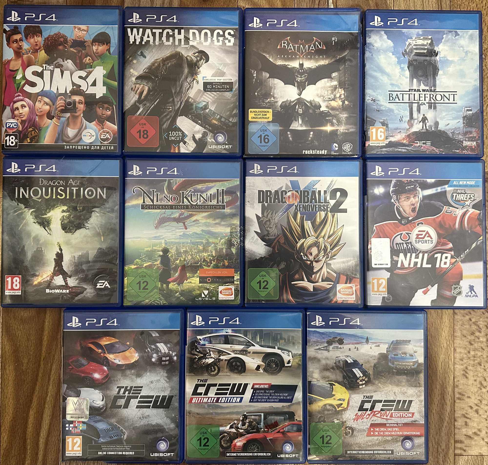 Колекція ліцензійних дисків Sony PlayStation 4 ps4 (можна і окремо)