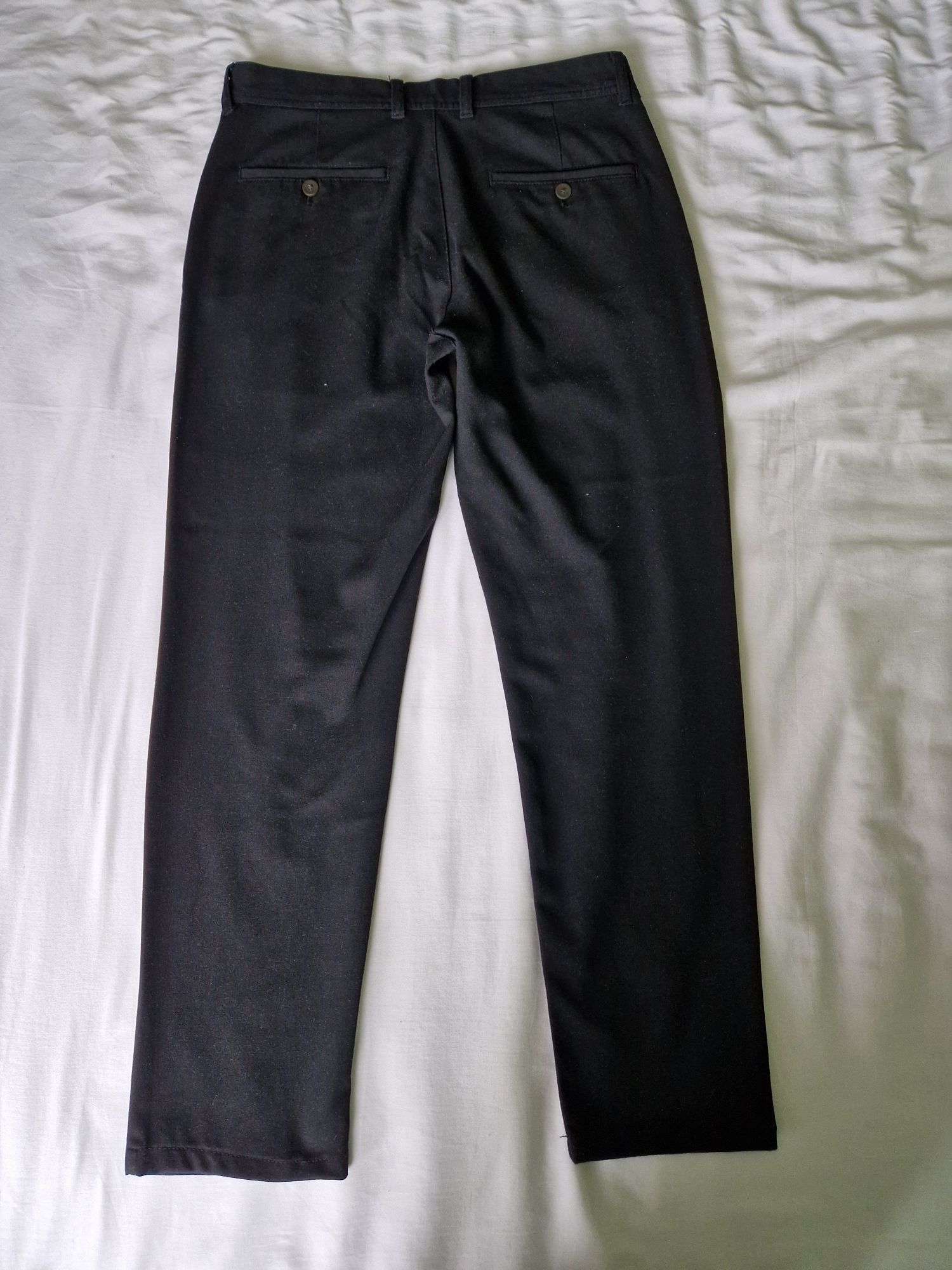 Spodnie męskie czarne eleganckie Zara r. M