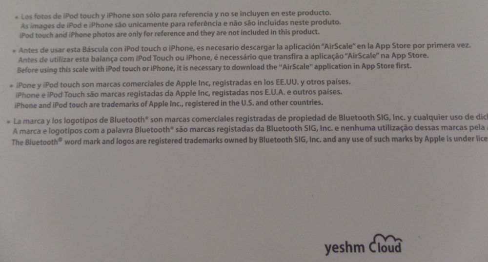 Balança Bluetooth Air Scale (X7)