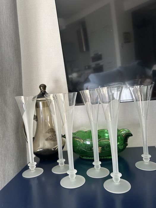 Хрусталь винтаж, салатник, конфетница , подсвечник, бокалы   листайте