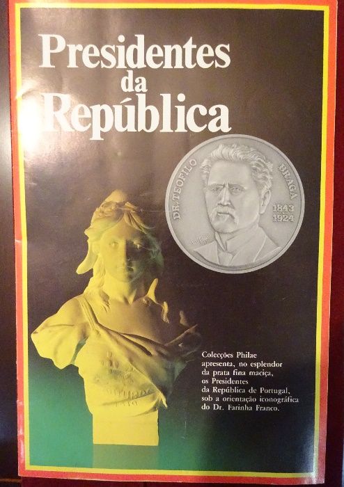 Medalhas em prata - Presidentes da Republica Portuguesa 1910 a 1986