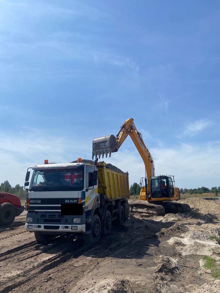 Перевезення сипучих матеріалів самоскидом 24 т — Щебінь,Пісок,Грунт.