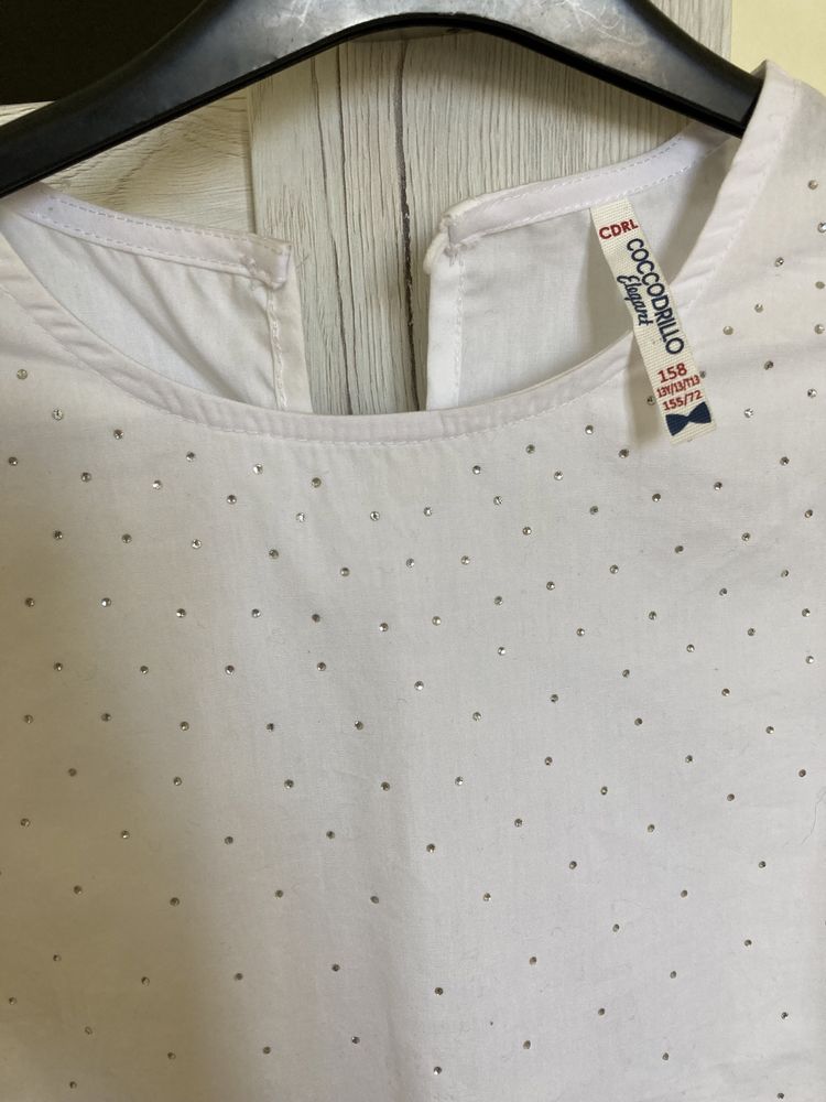 Koszulowa bluzka - rozmiar 158