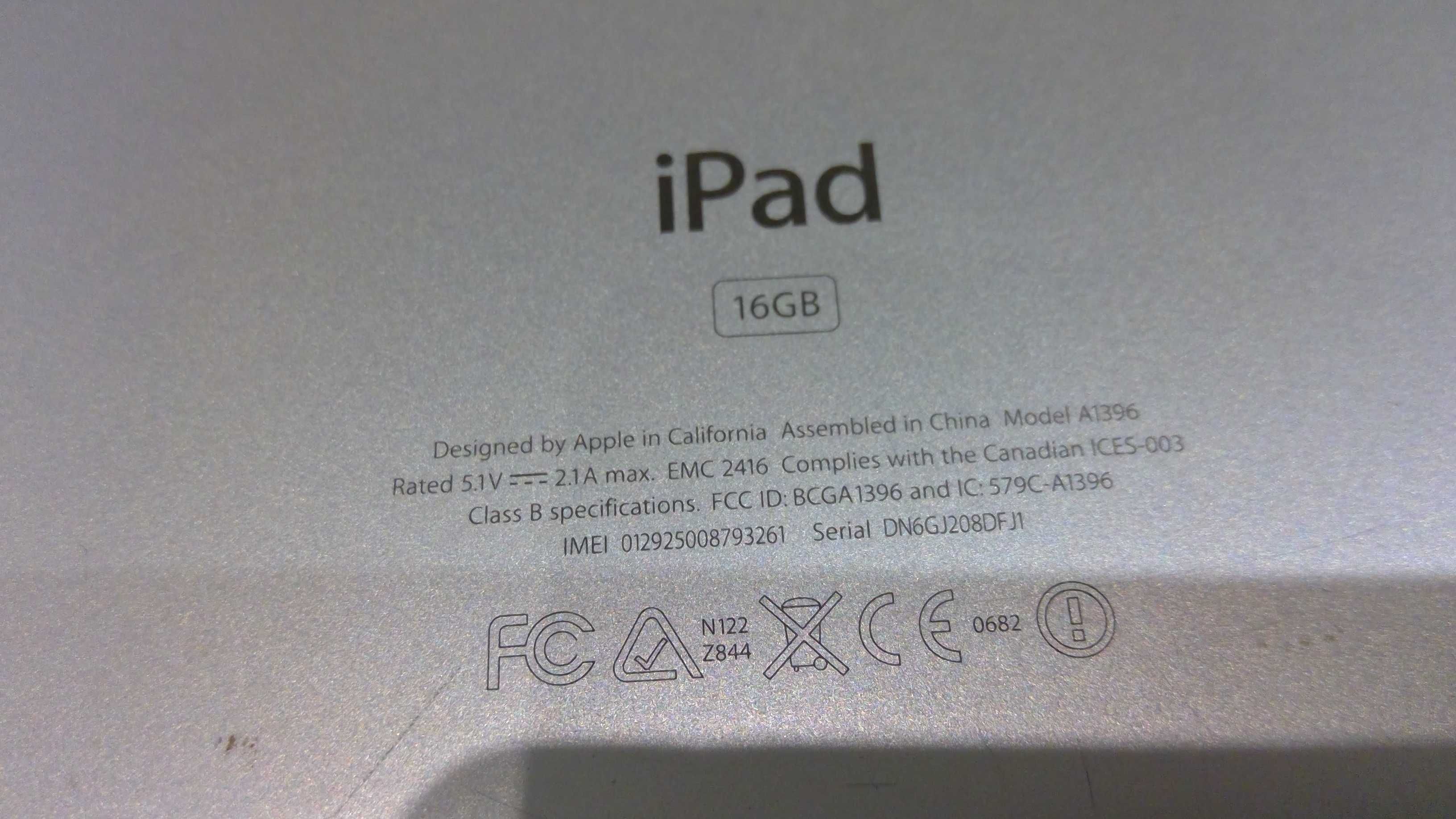 Tablet Apple A1396 A41