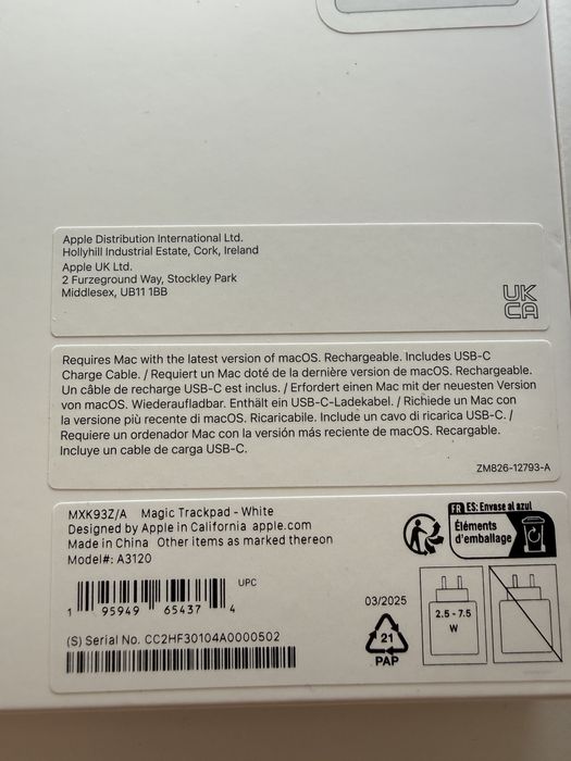 Apple Magic Trackpad