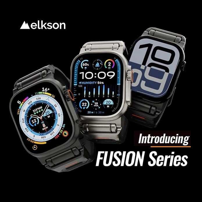 Ремешок elkson Fusion Rugged Durable для Apple Watch Ultra 49/45/44/42