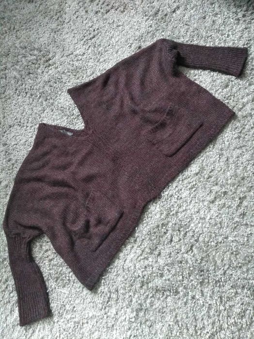 Sweterek damski krótki oversize (56)