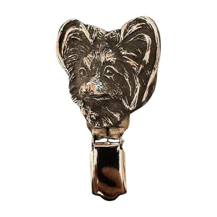 Papillon clipring posrebrzany Art-Dog