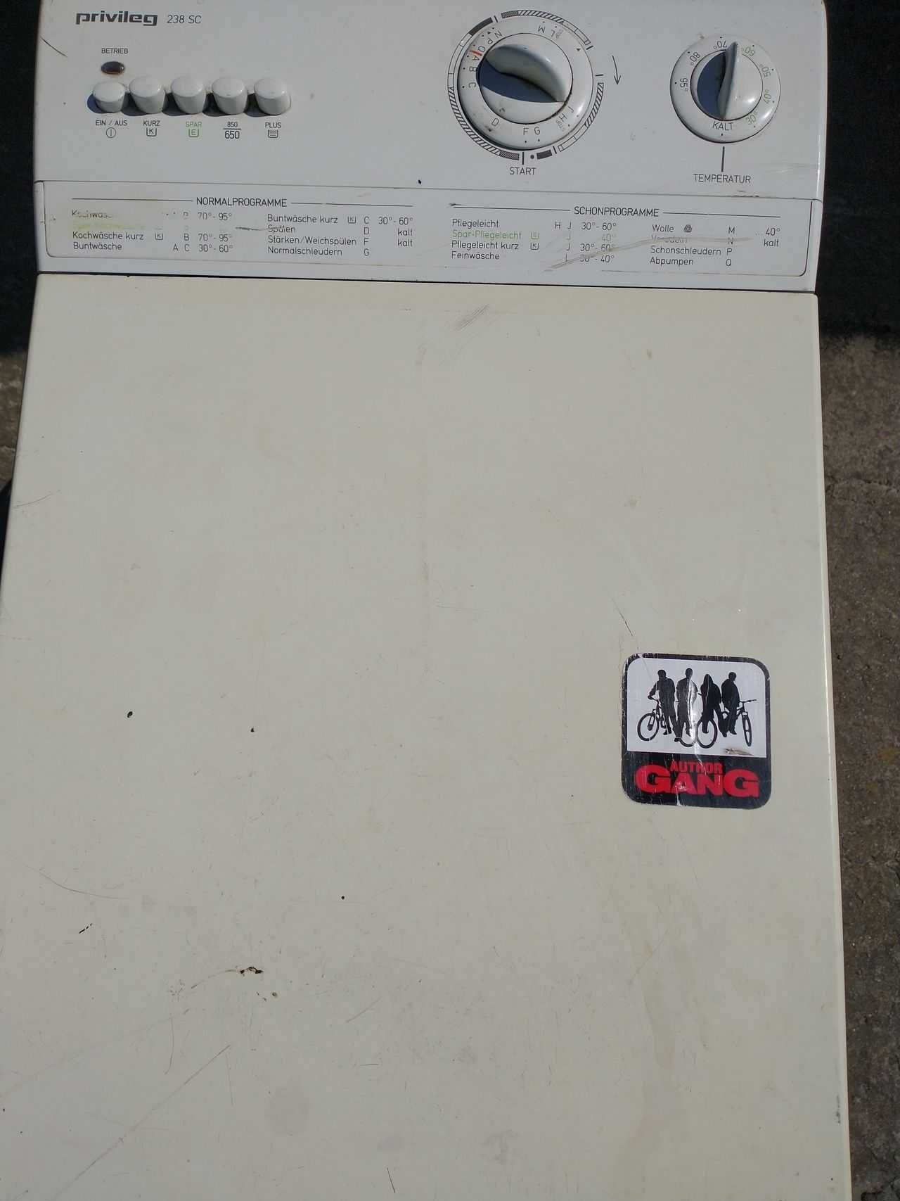 Privileg 238SC od góry ładowana jako dawca