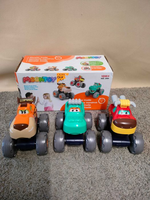 Autko Monster Trucks zestaw 3 pojazdy