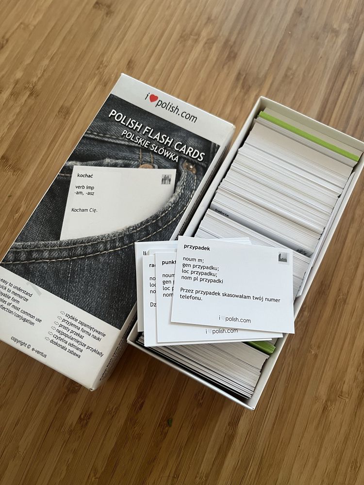 Fiszki nauka języka polskiego Polish Flash Cards polskie słówka