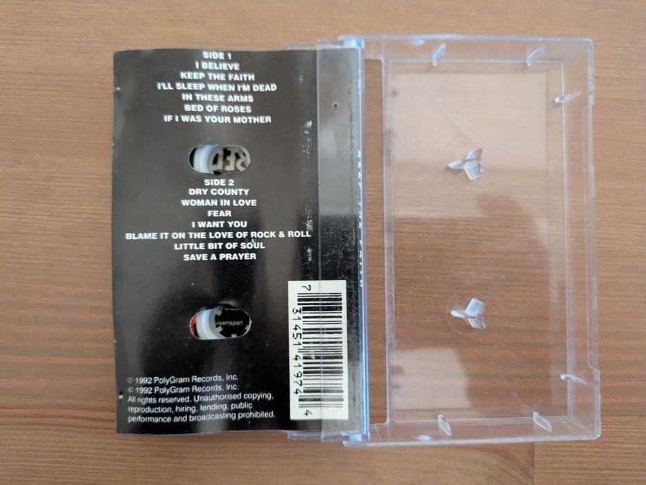 K7 | Cassete - BoN Jovi "Keep the Faith " 1992