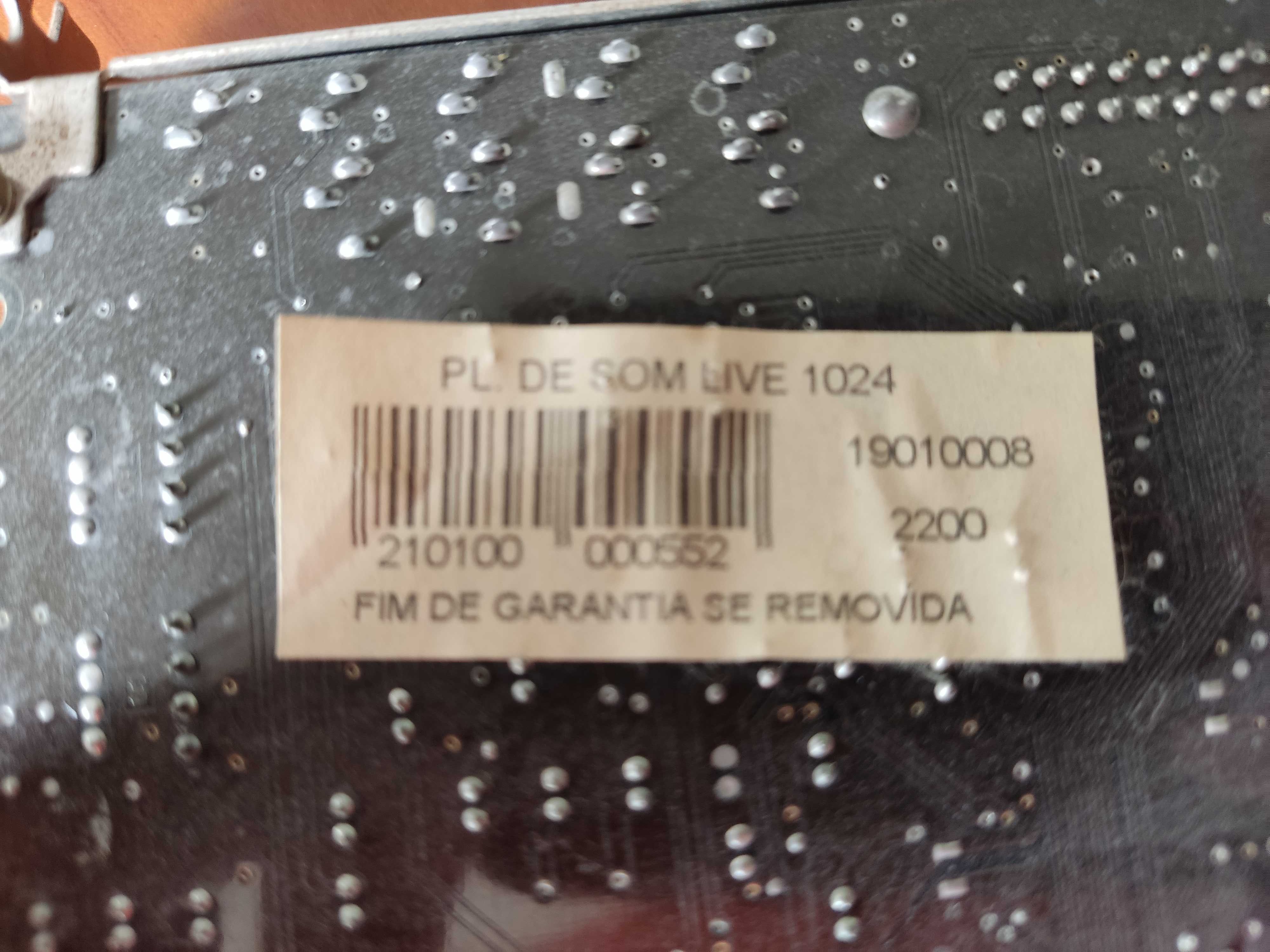 Placa de Som SoundBlaster Live CT4830