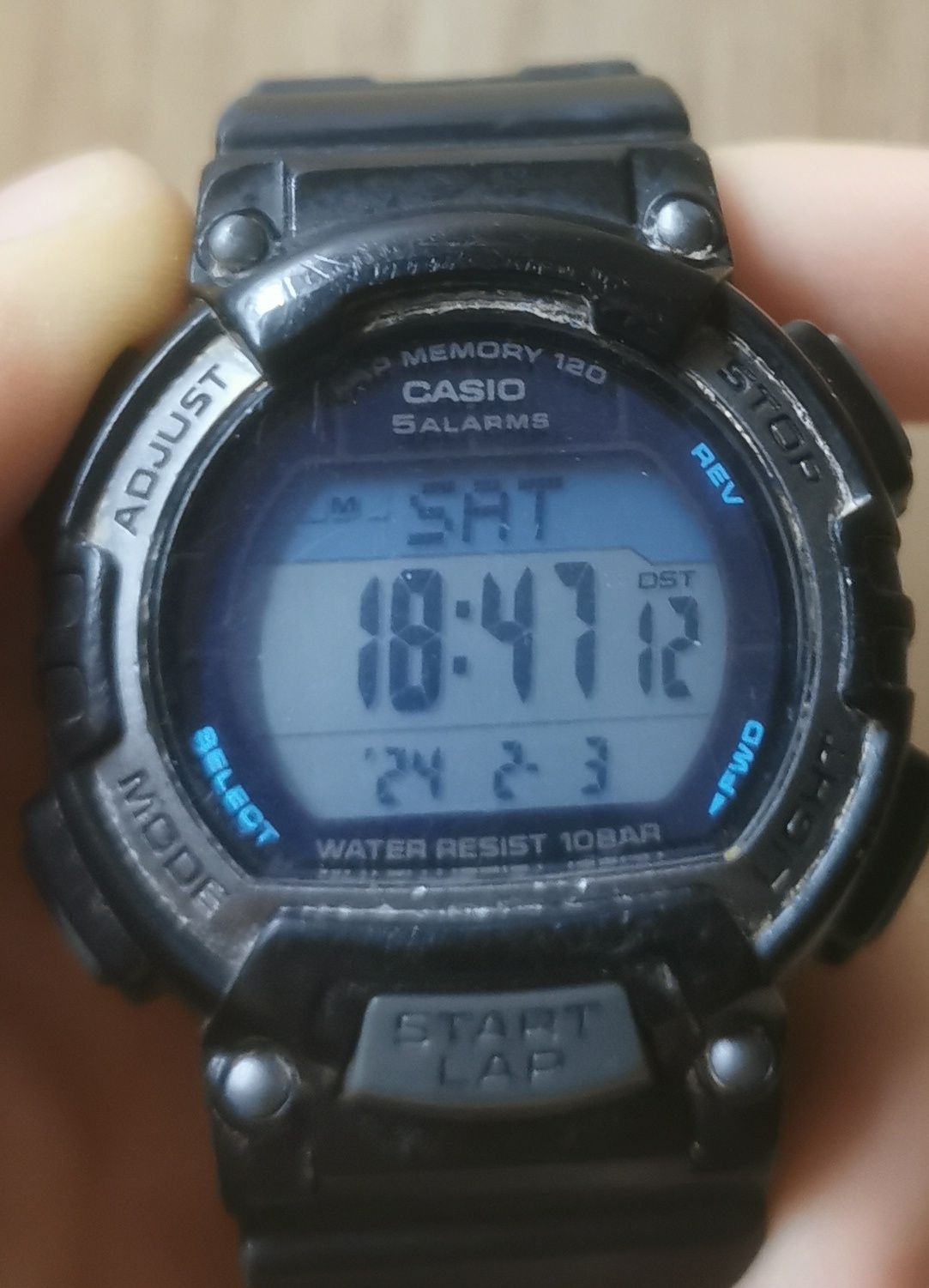 Męski Zegarek casio 5 alarms