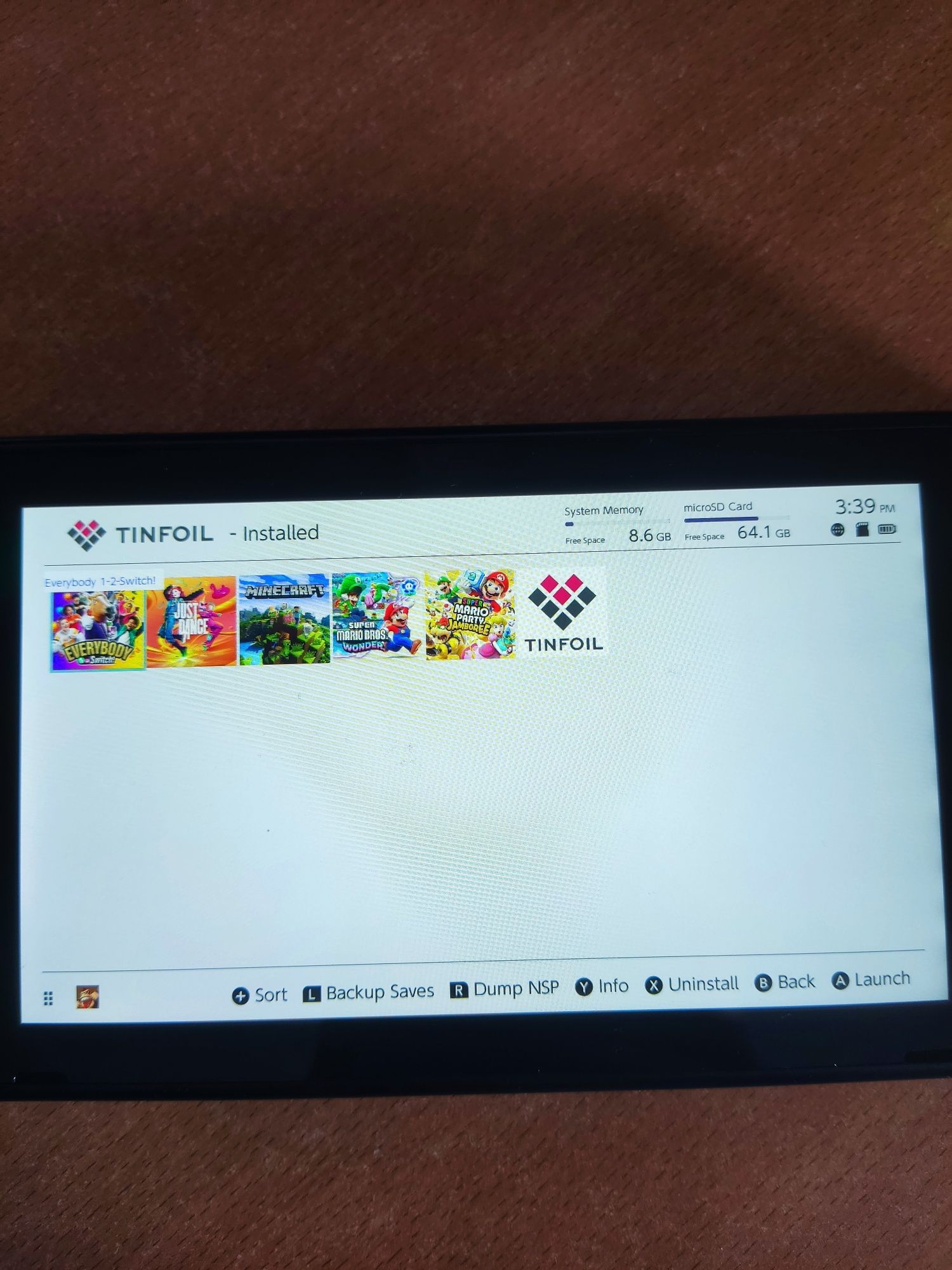 Nintendo switch v1 desbloqueada 256gb + acessórios