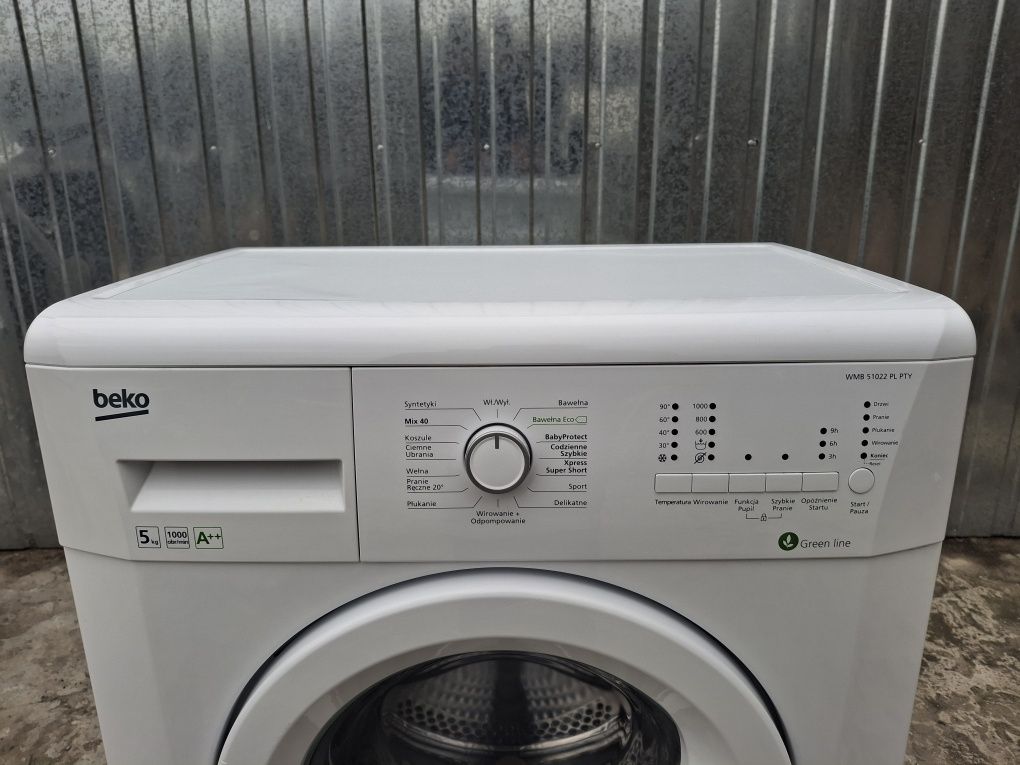 Beko 5kg 1000obr A ++ GREEN LINE gwarancja dowóz gratis