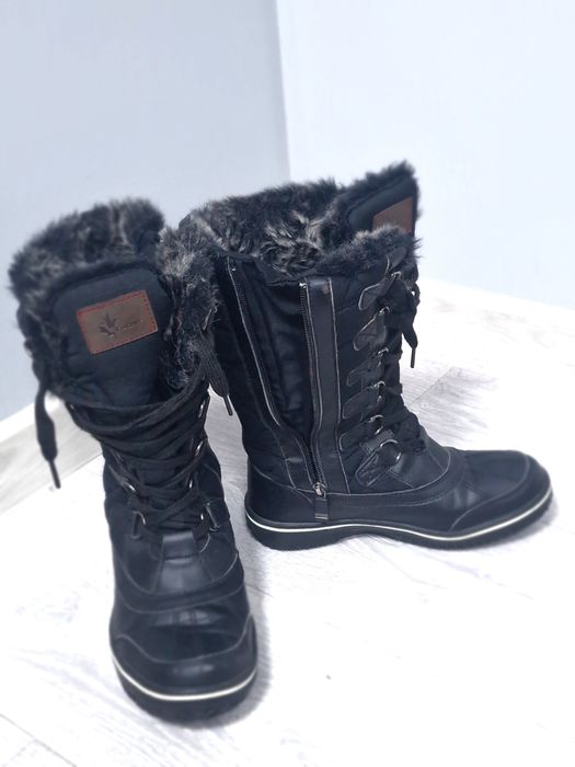 Damskie ocieplane wodoodporne śniegowce Vemond 37