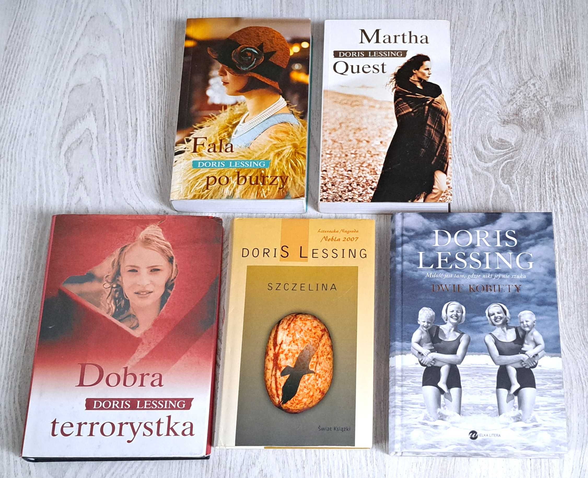 Doris Lessing Dwie kobiety Dobra terrorystka Szczelina Fala po burzy