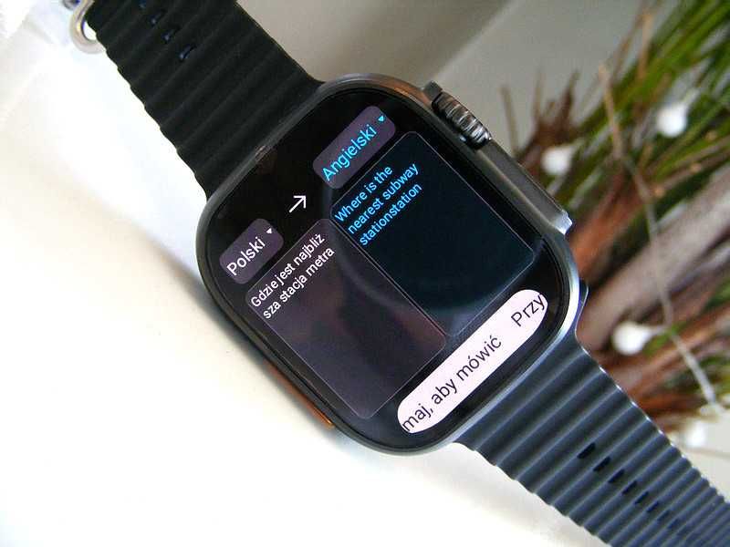 Zegarek smartwatch DT Ultra 3 (mapy Google, translator, język Polski)