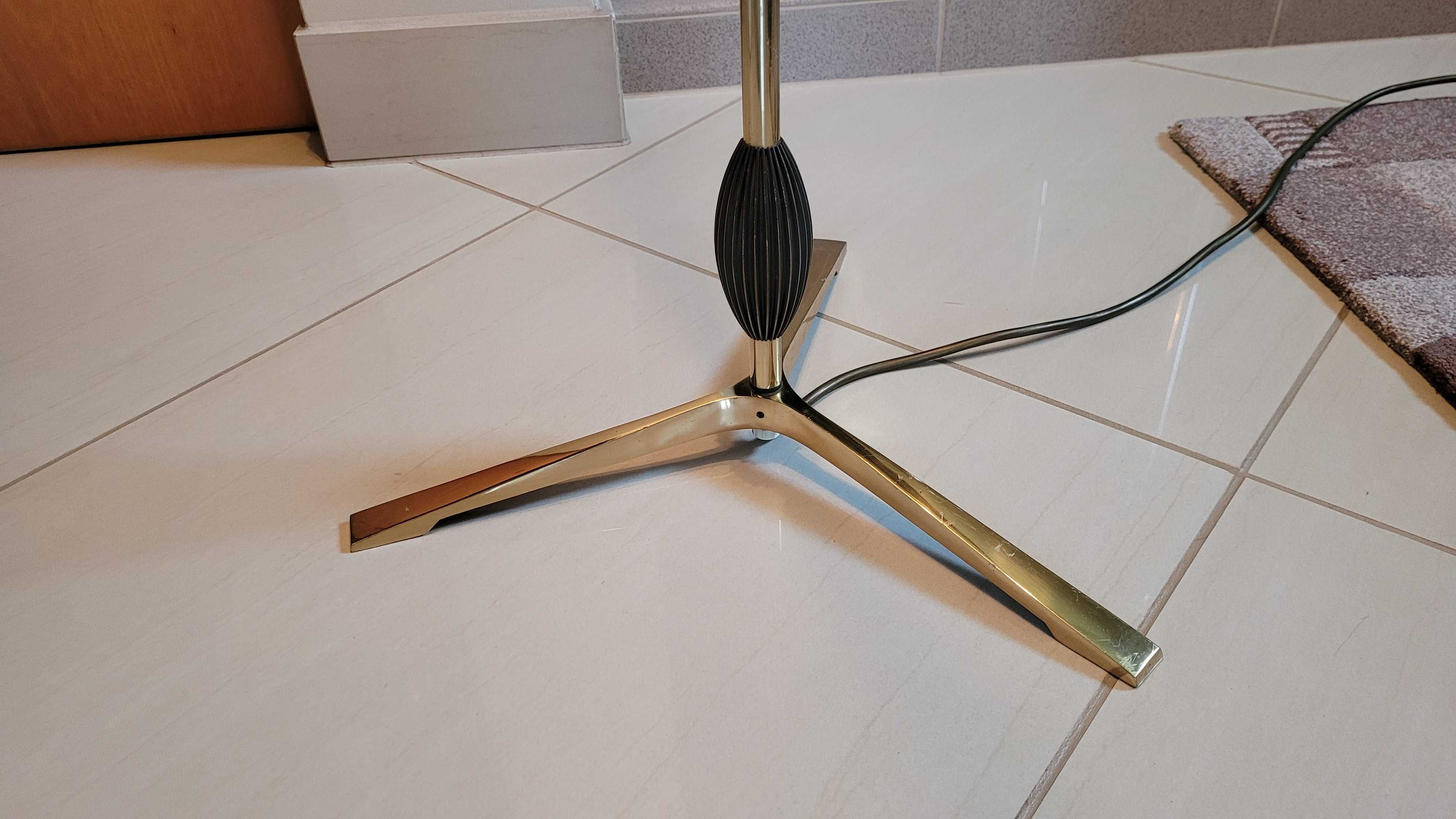 Lampa stojąca SPACE AGE lata 60 art deco mosiądz