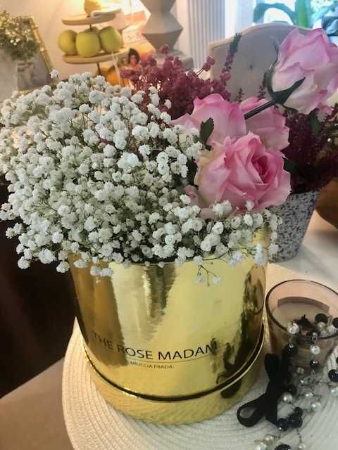 Pudełko Miuccia PRADA na kwiaty  akcesoria Glamour  Ślub piękne Okazja