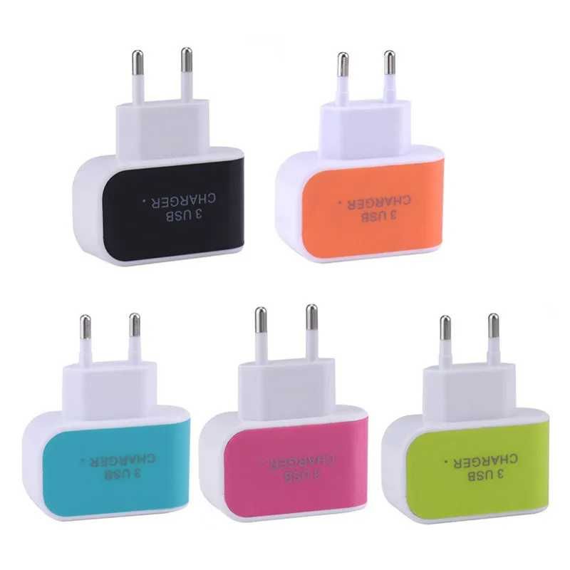 3 x ŁADOWARKA USB 3A Szybka Przenośna ŁADOWARKA Podróżna WTYCZKA